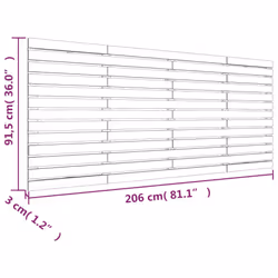 VidaXL 824671 tête de lit et pied de lit Marron - Vue supplémentaire 7