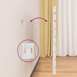 VidaXL 824679 tête de lit et pied de lit Blanc - Vue supplémentaire 5