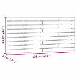 VidaXL 824681 tête de lit et pied de lit Marron - Vue supplémentaire 8