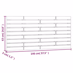 VidaXL 824684 tête de lit et pied de lit Blanc - Vue supplémentaire 7
