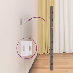 VidaXL 824700 tête de lit et pied de lit Gris - Vue supplémentaire 5