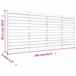 VidaXL 824701 tête de lit et pied de lit Marron - Vue supplémentaire 8