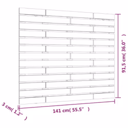VidaXL 824709 tête de lit et pied de lit Blanc - Vue supplémentaire 8
