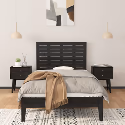 VidaXL 824717 tête de lit et pied de lit Noir