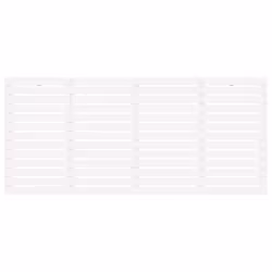 VidaXL 824719 tête de lit et pied de lit Blanc - Vue supplémentaire 4