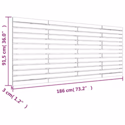 VidaXL 824719 tête de lit et pied de lit Blanc - Vue supplémentaire 8