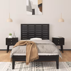VidaXL 824727 tête de lit et pied de lit Noir