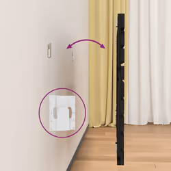 VidaXL 824727 tête de lit et pied de lit Noir - Vue supplémentaire 5