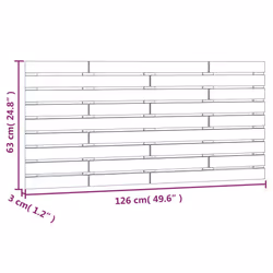 VidaXL 824729 tête de lit et pied de lit Blanc - Vue supplémentaire 7