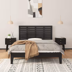 VidaXL 824732 tête de lit et pied de lit Noir
