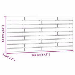 VidaXL 824734 tête de lit et pied de lit Blanc - Vue supplémentaire 8