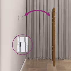 VidaXL 824736 tête de lit et pied de lit Marron - Vue supplémentaire 6