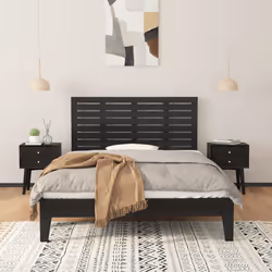 VidaXL 824737 tête de lit et pied de lit Noir