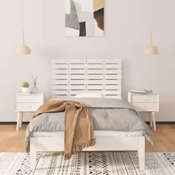 VidaXL 824744 tête de lit et pied de lit Blanc