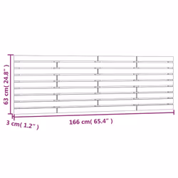 VidaXL 824751 tête de lit et pied de lit Marron - Vue supplémentaire 8