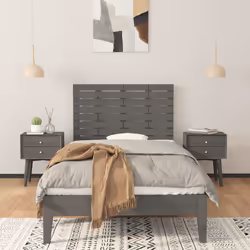 VidaXL 824760 tête de lit et pied de lit Gris - Vue supplémentaire 3