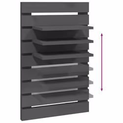 VidaXL 824765 étagères Pin Gris - Vue supplémentaire 7