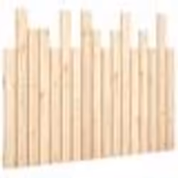 vidaXL Tête de lit murale 108x3x80 cm Bois massif de pin