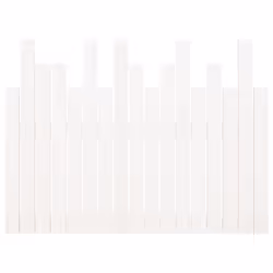 VidaXL 824774 tête de lit et pied de lit Blanc - Vue supplémentaire 5