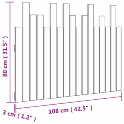 VidaXL 824775 tête de lit et pied de lit Gris - Vue supplémentaire 8