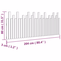 VidaXL 824780 tête de lit et pied de lit Gris - Vue supplémentaire 8