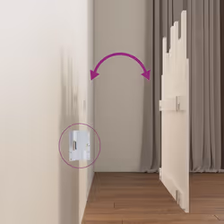 VidaXL 824784 tête de lit et pied de lit Blanc - Vue supplémentaire 6