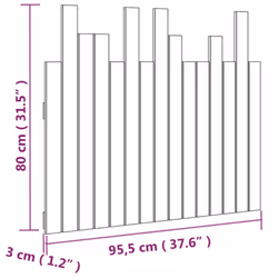 VidaXL 824784 tête de lit et pied de lit Blanc - Vue supplémentaire 8