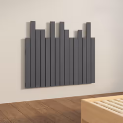 VidaXL 824785 tête de lit et pied de lit Gris - Vue supplémentaire 4