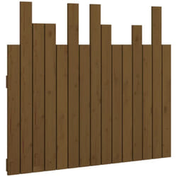 Tête de lit murale Marron miel 95,5x3x80 cm Bois massif de pin vidaXL
