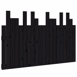 VidaXL 824792, Noir, Bois de pin, 1275 mm, 80 cm, 30 mm