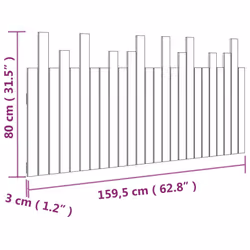 VidaXL 824799 tête de lit et pied de lit Blanc - Vue supplémentaire 8