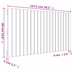 VidaXL 824841 tête de lit et pied de lit Marron - Vue supplémentaire 8