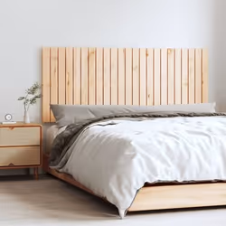 vidaXL Tête de lit murale 147x3x60 cm Bois massif de pin