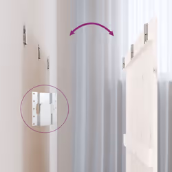 VidaXL 824849 tête de lit et pied de lit Blanc - Vue supplémentaire 6