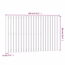 VidaXL 824849 tête de lit et pied de lit Blanc - Vue supplémentaire 8