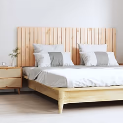 vidaXL Tête de lit murale 166x3x60 cm Bois massif de pin