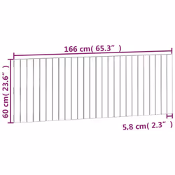 VidaXL 824859 tête de lit et pied de lit Blanc - Vue supplémentaire 8