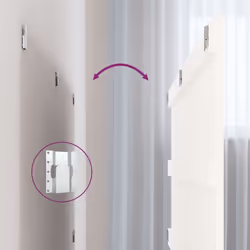 VidaXL 824869 tête de lit et pied de lit Blanc - Vue supplémentaire 6