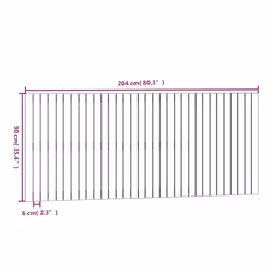 VidaXL 824869 tête de lit et pied de lit Blanc - Vue supplémentaire 8