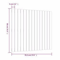 VidaXL 824884 tête de lit et pied de lit Blanc - Vue supplémentaire 8