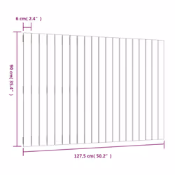 VidaXL 824889 tête de lit et pied de lit Blanc - Vue supplémentaire 8