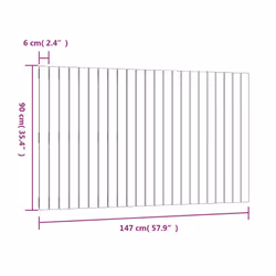 VidaXL 824893 tête de lit et pied de lit - Vue supplémentaire 8