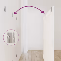 VidaXL 824894 tête de lit et pied de lit Blanc - Vue supplémentaire 5