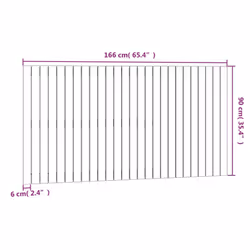 VidaXL 824911 tête de lit et pied de lit Marron - Vue supplémentaire 8