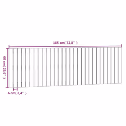 VidaXL 824913 tête de lit et pied de lit - Vue supplémentaire 8