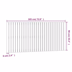 VidaXL 824914 tête de lit et pied de lit Blanc - Vue supplémentaire 7