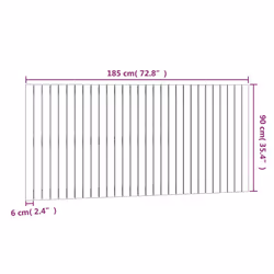 VidaXL 824916 tête de lit et pied de lit Marron - Vue supplémentaire 8