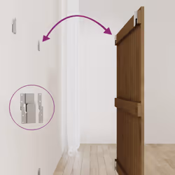 VidaXL 824926 tête de lit et pied de lit Marron - Vue supplémentaire 6