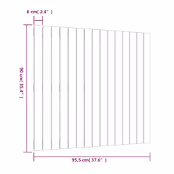 VidaXL 824926 tête de lit et pied de lit Marron - Vue supplémentaire 8