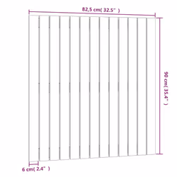 VidaXL 824936 tête de lit et pied de lit Marron - Vue supplémentaire 8